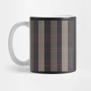 Dark Academia Aesthetic Evander 1 Hand Drawn Textured Plaid Pattern Mug